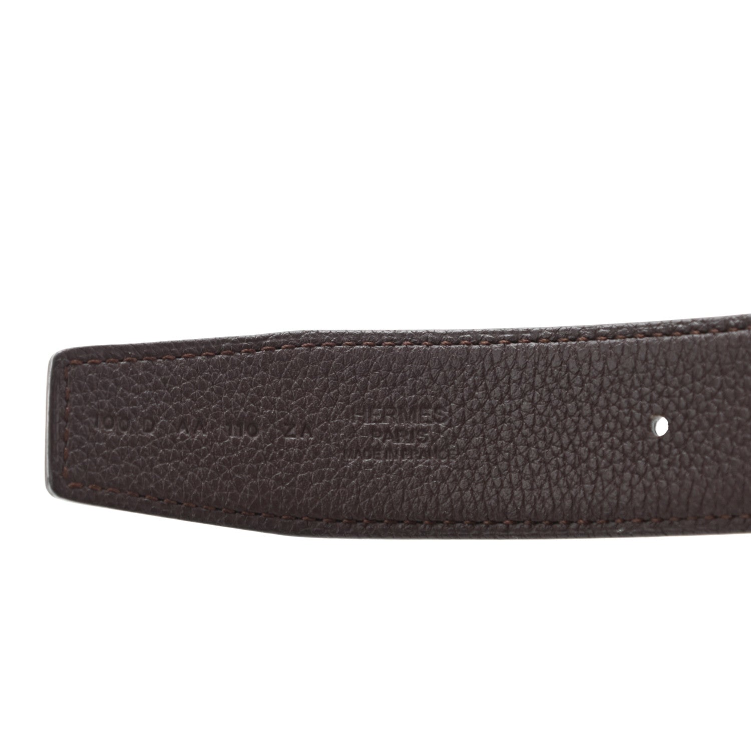 Hermes Swift Togo 32mm H Belt 100 Black Chocolate 3 of 6