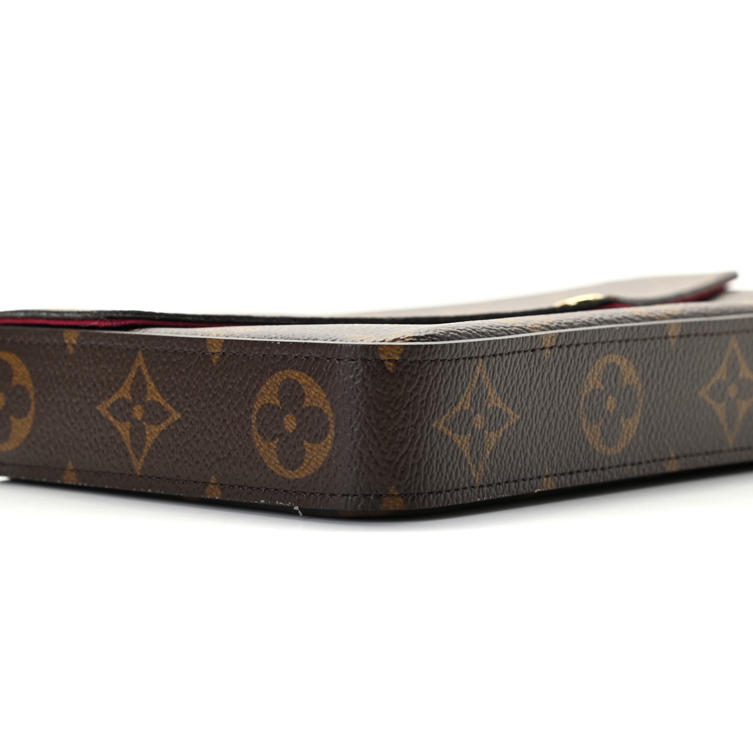 Louis Vuitton Monogram Pochette Felicie Chain Wallet Fuchsia 6 of 8