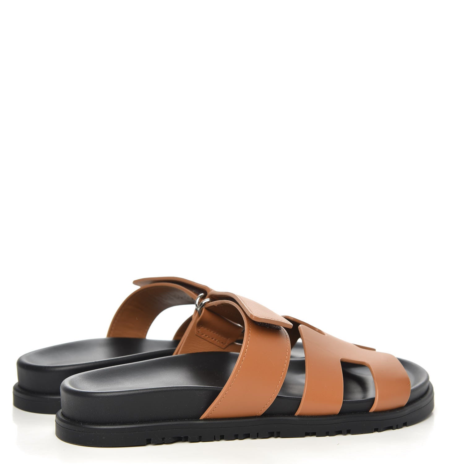 Hermes Calfskin Womens Chypre Sandals 36 Gold 4 of 9