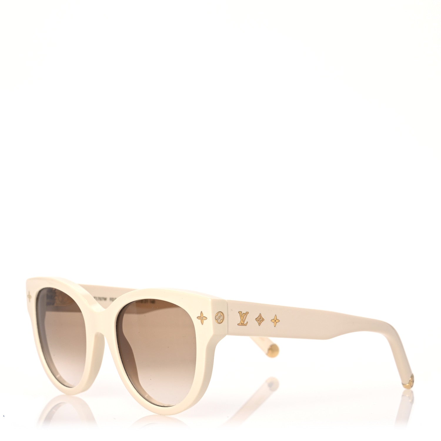 Louis Vuitton Acetate My Monogram Soft Cat Eye Sunglasses Z1707W White 1 of 10