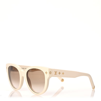 Louis Vuitton Acetate My Monogram Soft Cat Eye Sunglasses Z1707W White 1 of 10