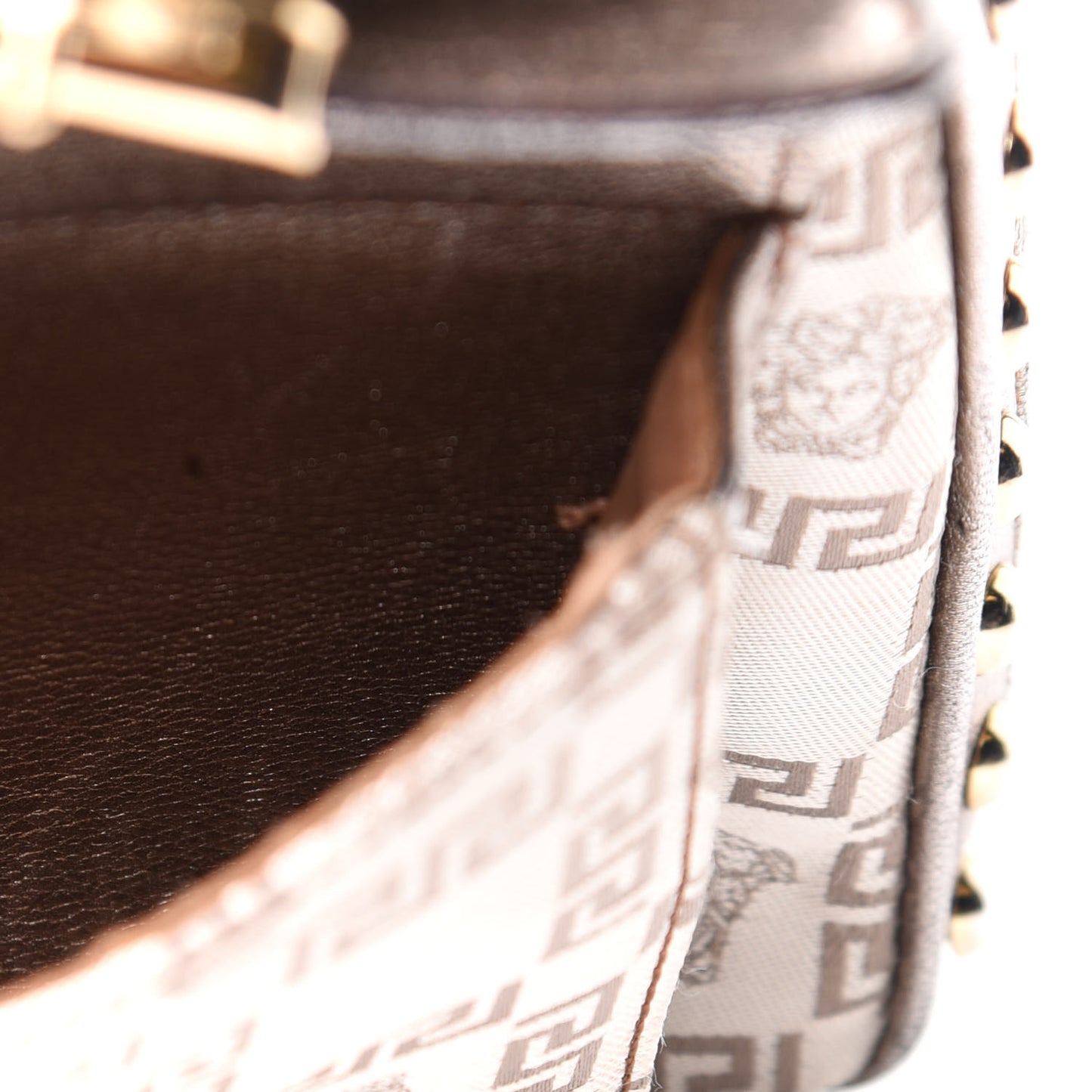 Metallic Calfskin Snap Out Of It Bag Bronze