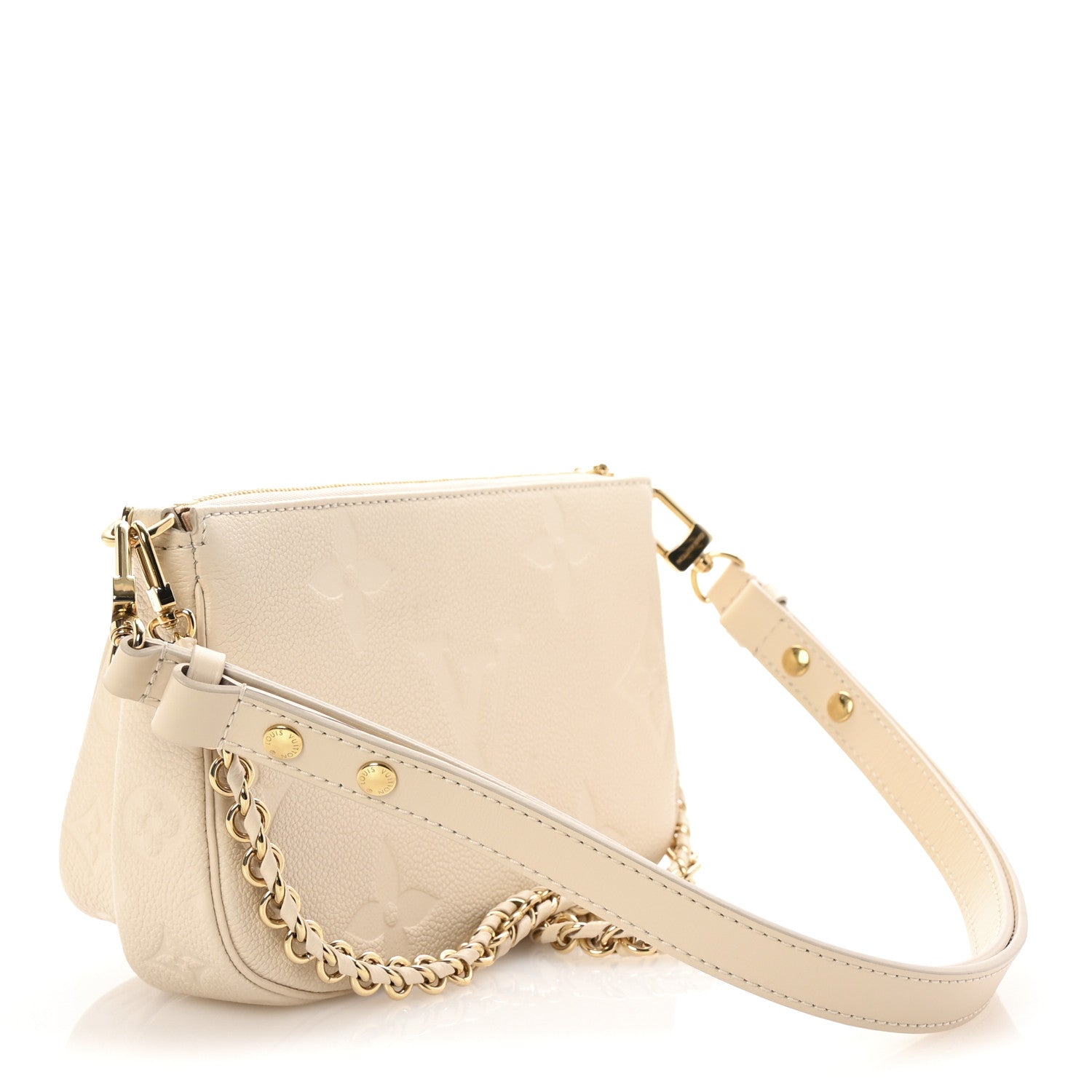 Louis Vuitton Empreinte Monogram Giant Multi Pochette Accessories Cream 3 of 9