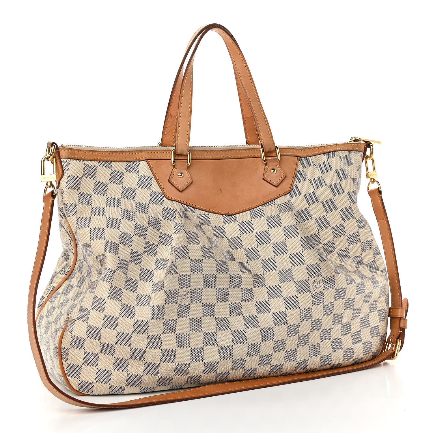 Louis Vuitton Damier Azur Siracusa GM 3 of 22