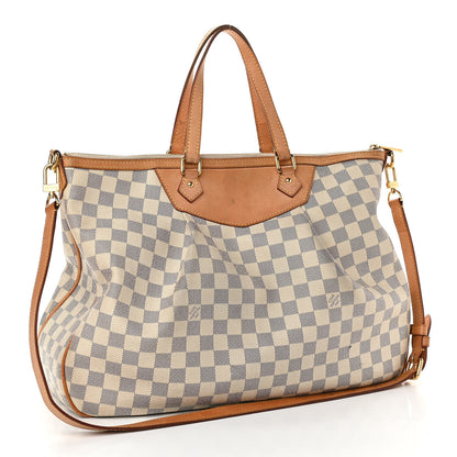 Louis Vuitton Damier Azur Siracusa GM 3 of 22