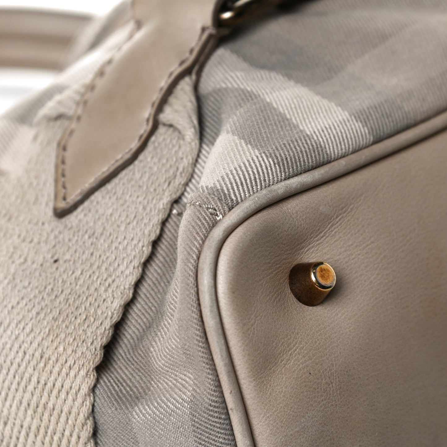 Canvas House Check Parsons Satchel Light Beige