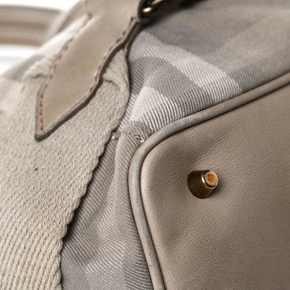 Burberry Canvas House Check Parsons Satchel Light Beige 14 of 18