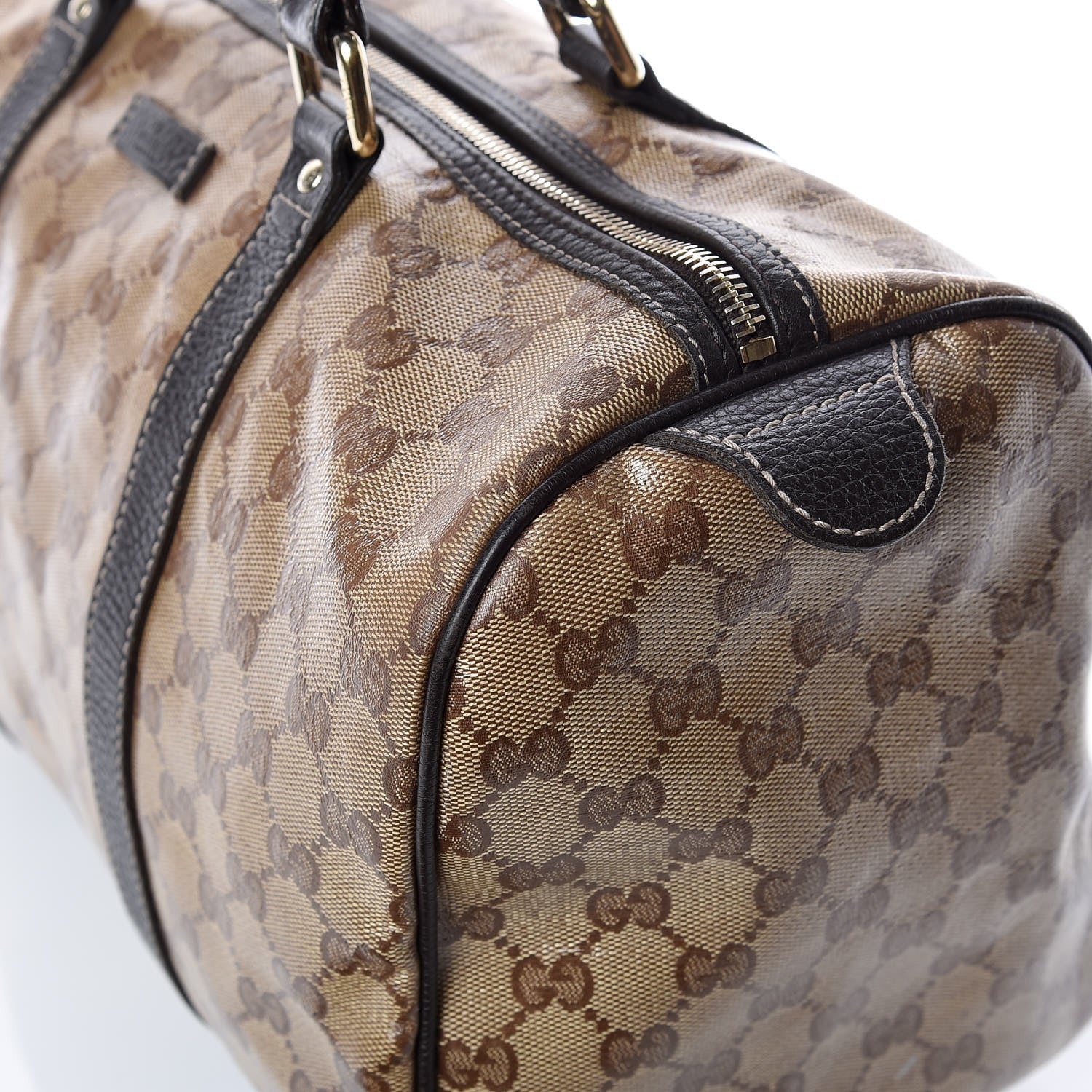 Gucci Crystal Monogram Medium Joy Boston Dark Brown 18 of 27