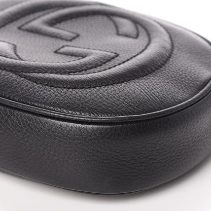 Gucci Pebbled Calfskin Mini Soho Chain Bag Black 9 of 9