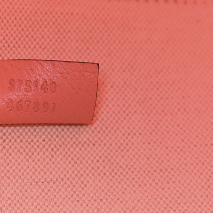 Gucci Patent Canvas Frame Logo Vertical Tote Glam Pink 7 of 11