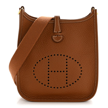 Hermes Taurillon Clemence Evelyne TPM Gold 1 of 11