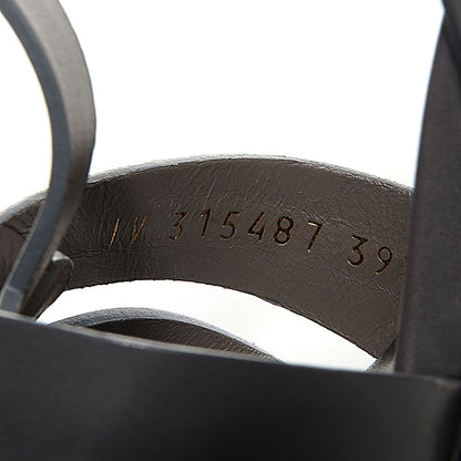 Saint Laurent Suede Tribute 105 Platform Sandals Earth Nero 39.5 6 of 6