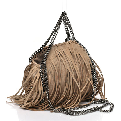 Stella McCartney Shaggy Deer Fringe Tiny Falabella Tote Powder 3 of 9