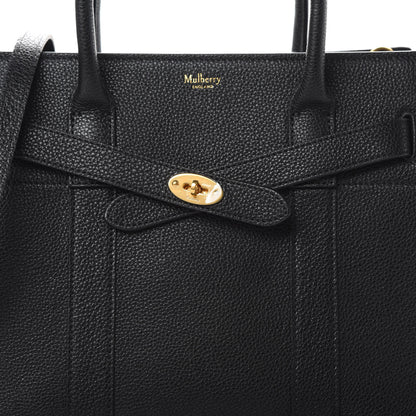 Mulberry Classic Grain Small Bayswater Zip Tote Black 8 of 10