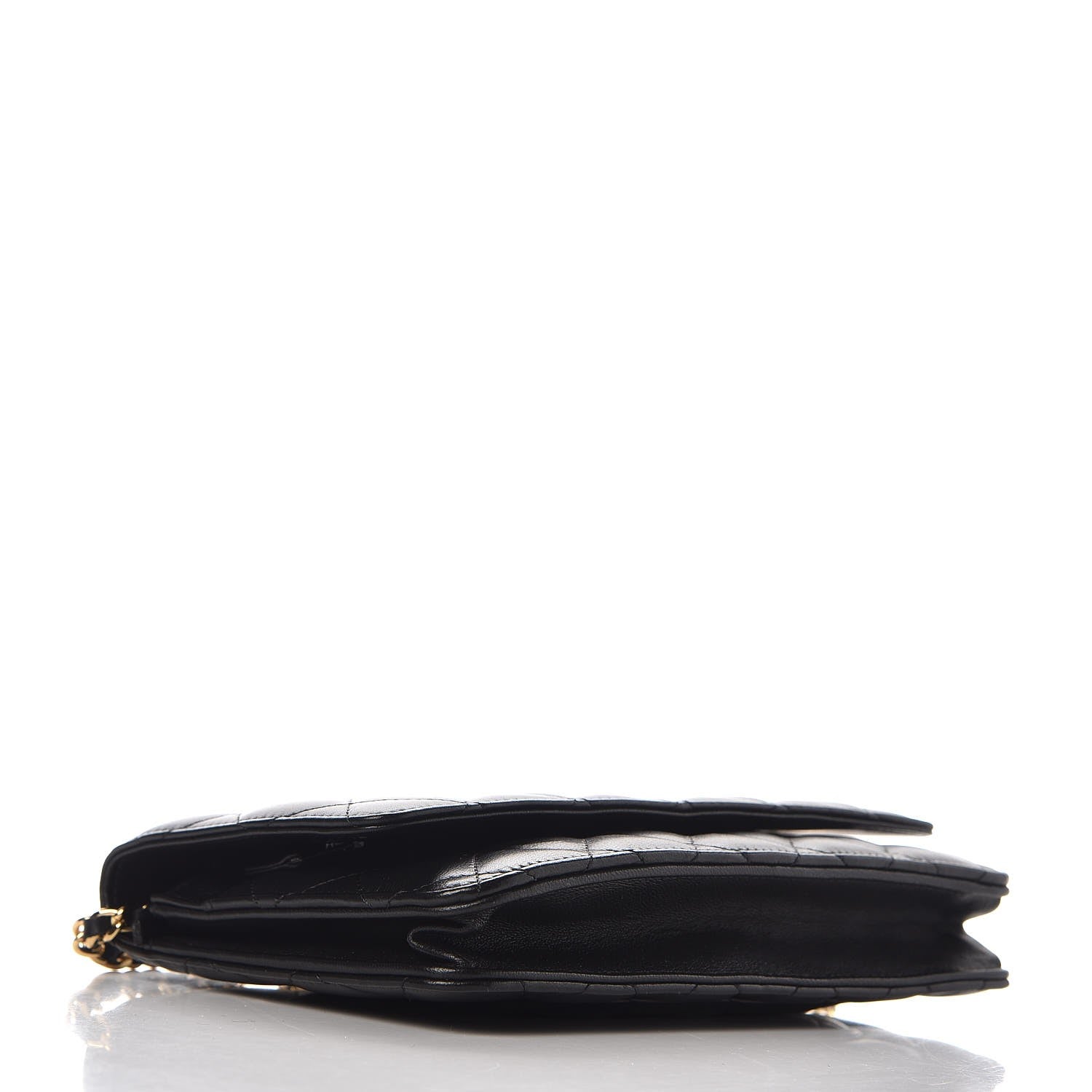 Chanel Lambskin Quilted Wallet On Chain WOC Black 4 of 10
