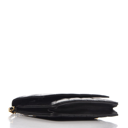Chanel Lambskin Quilted Wallet On Chain WOC Black 4 of 10