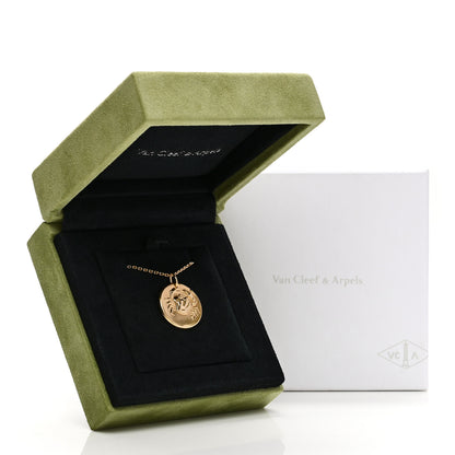 Van Cleef & Arpels 18K Yellow Gold Zodiac Cancer Pendant Necklace 8 of 8