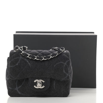Chanel Denim CC Quilted Mini Square Flap Black 11 of 11