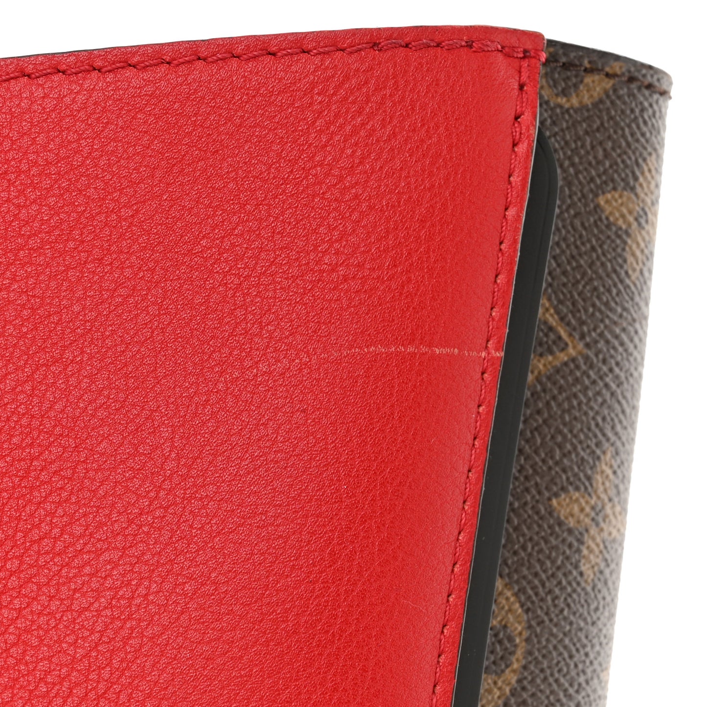 Calfskin Monogram Kimono Tote Cherry