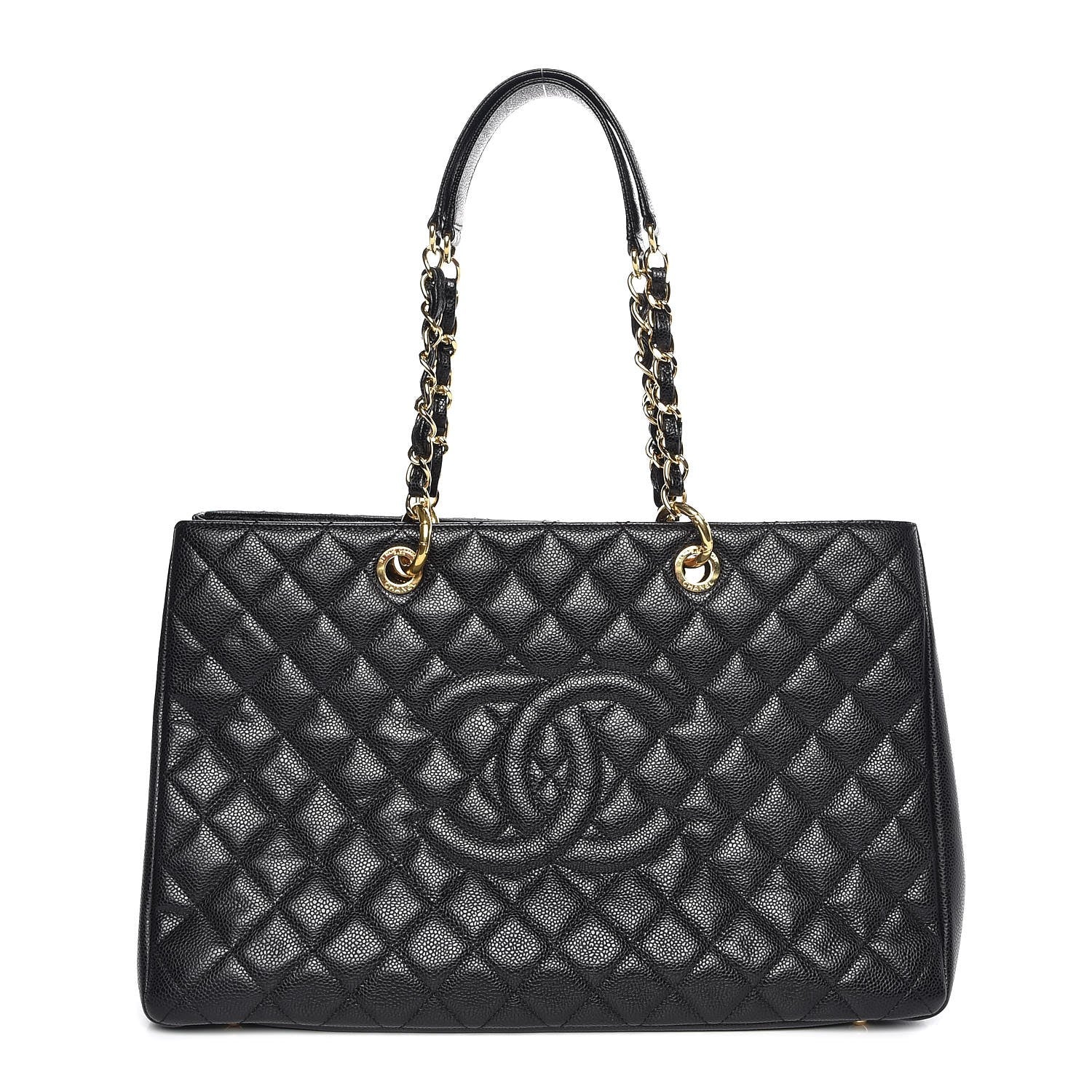 Chanel Caviar Quilted XL Grand Shopping Tote GST Black 1 of 11