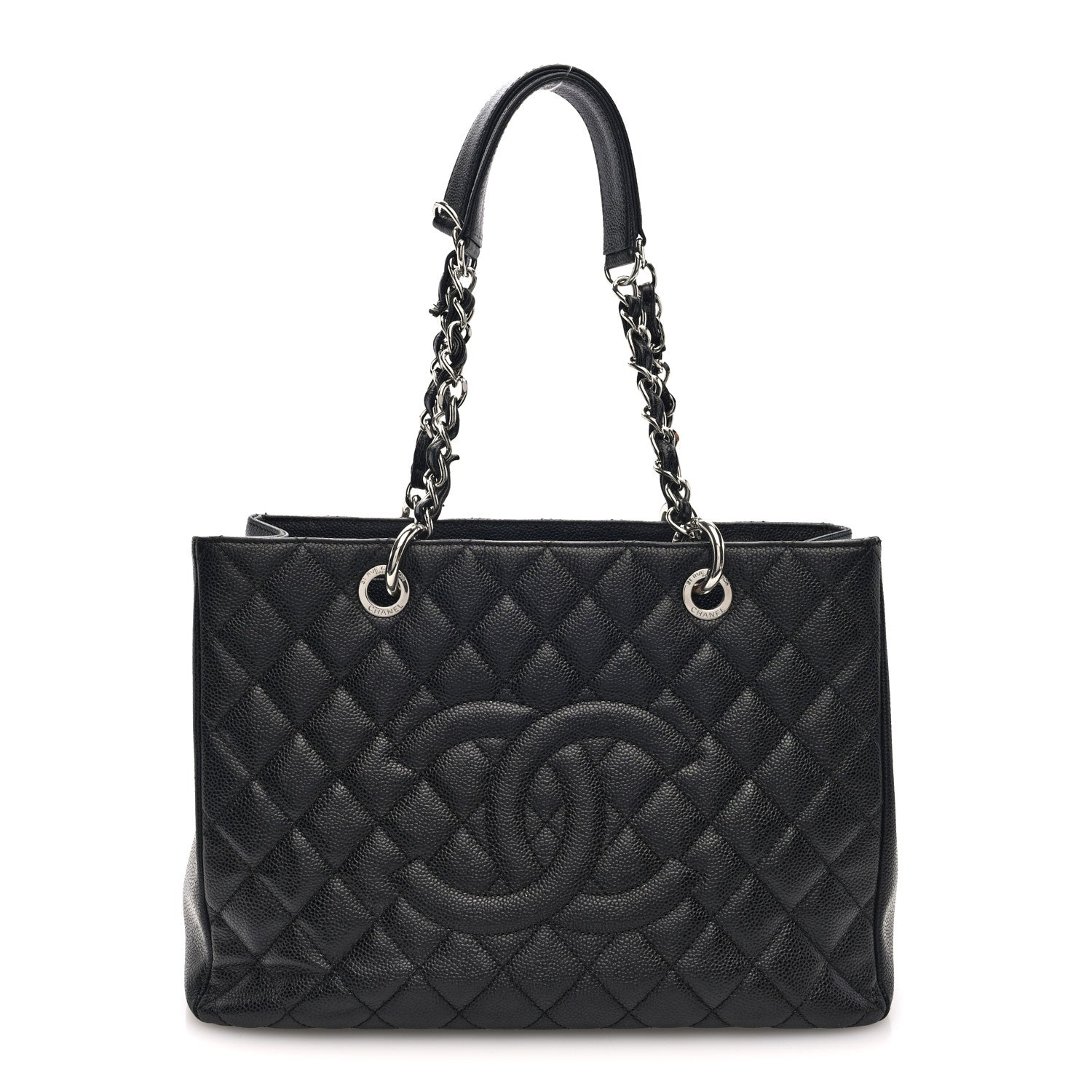 Chanel Caviar Quilted Grand Shopping Tote GST Black 1 of 10