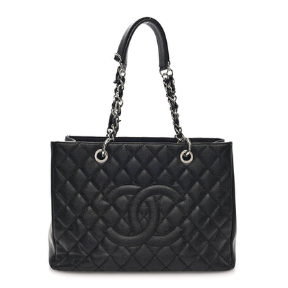 Chanel Caviar Quilted Grand Shopping Tote GST Black 1 of 10
