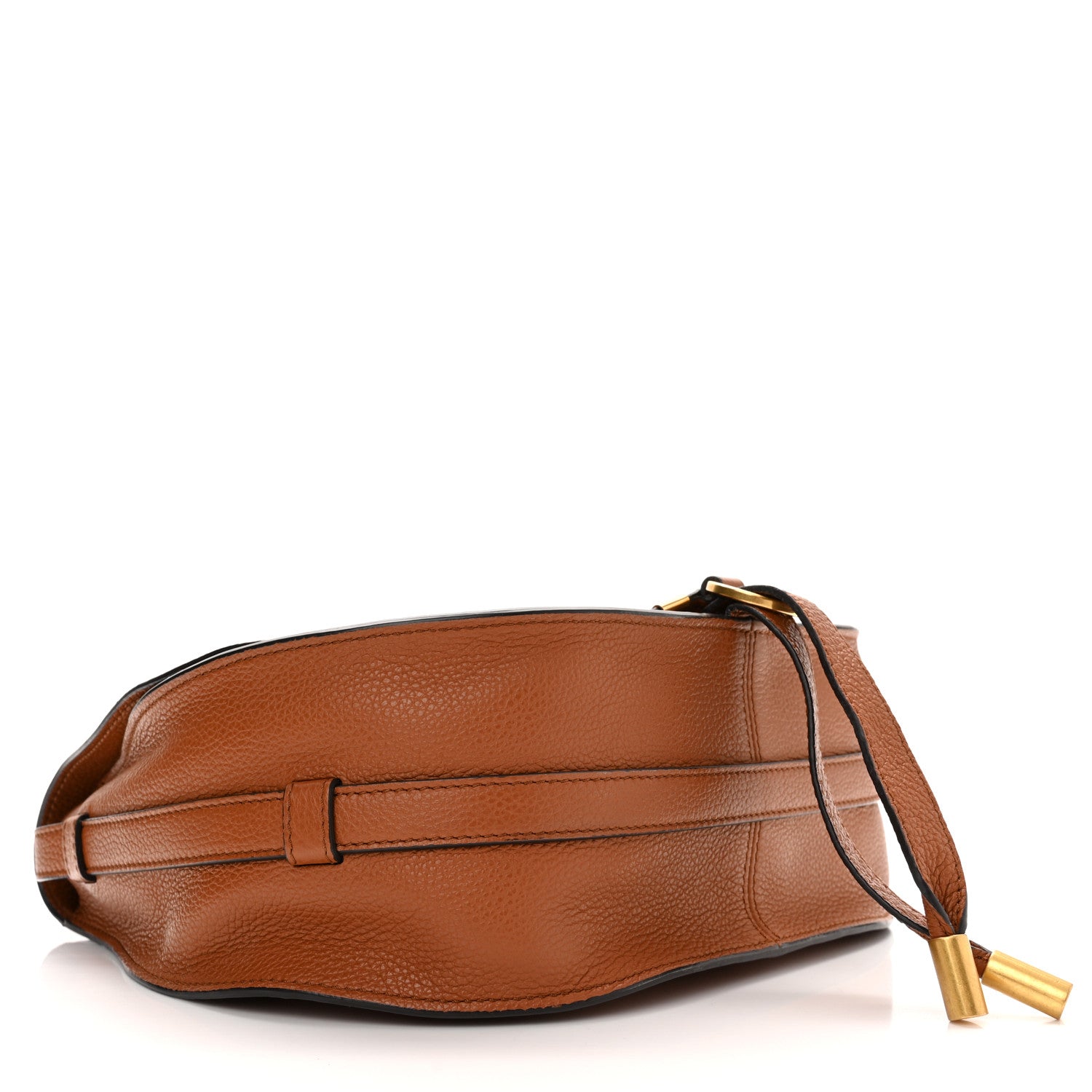 Chloe Calfskin Medium Marcie Round Crossbody Bag Tan 4 of 10
