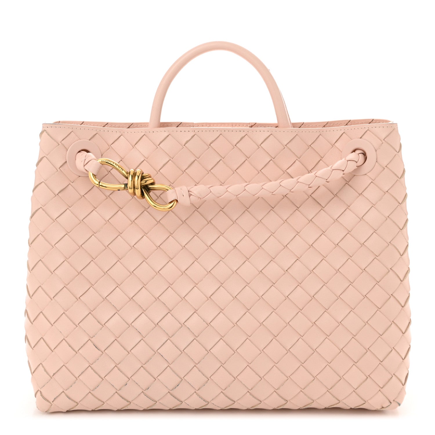 Bottega Veneta Nappa Intrecciato Medium Andiamo Shoulder Bag Lotus 1 of 10