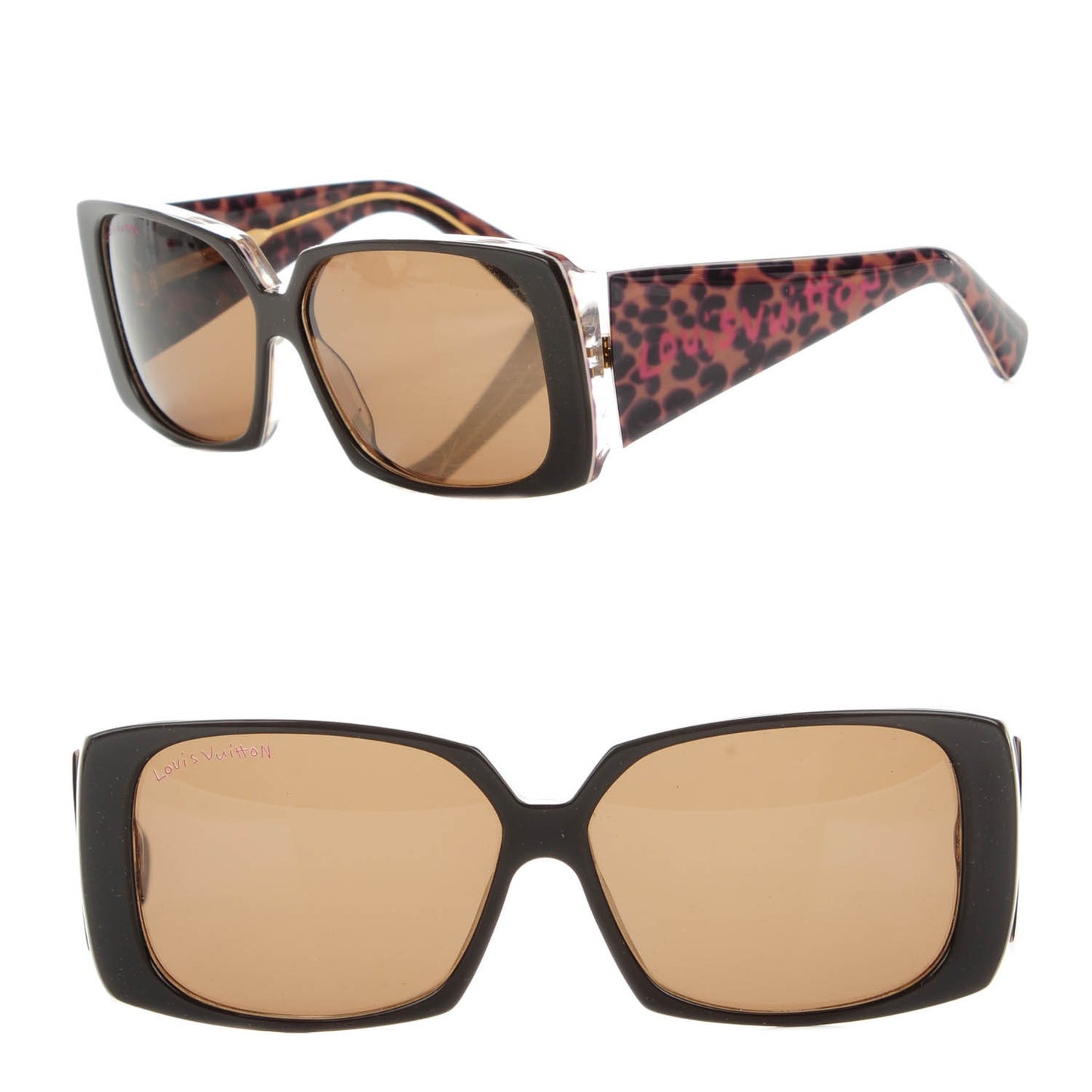 Leopard Marquise Sunglasses Z0207W Brown
