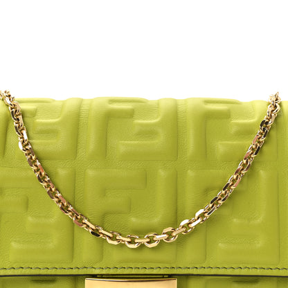 Fendi Nappa Matisse FF Embossed Continental Wallet On Chain Wasabi 8 of 11