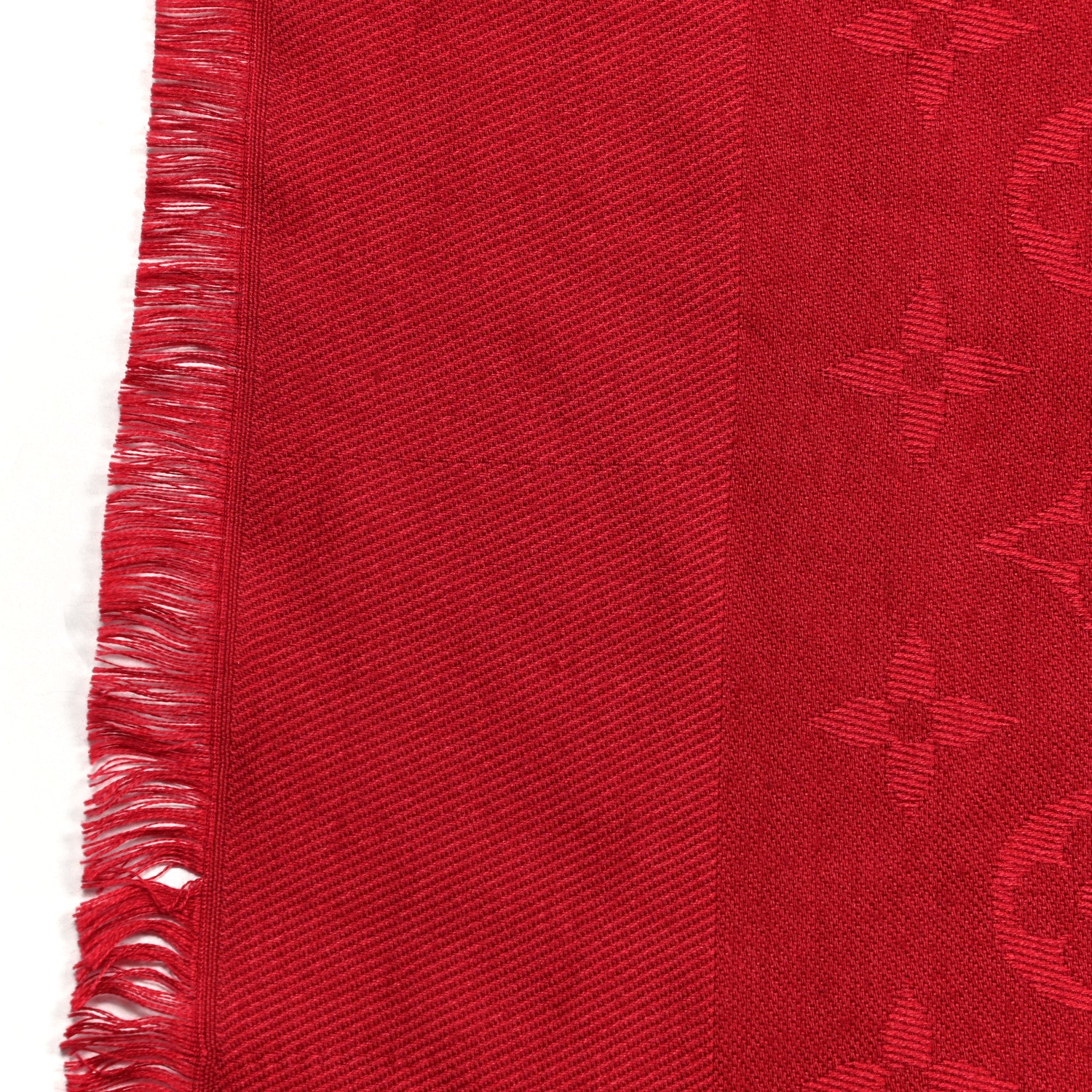 Louis Vuitton Silk Wool Monogram Shawl Pomme D'Amour 4 of 5