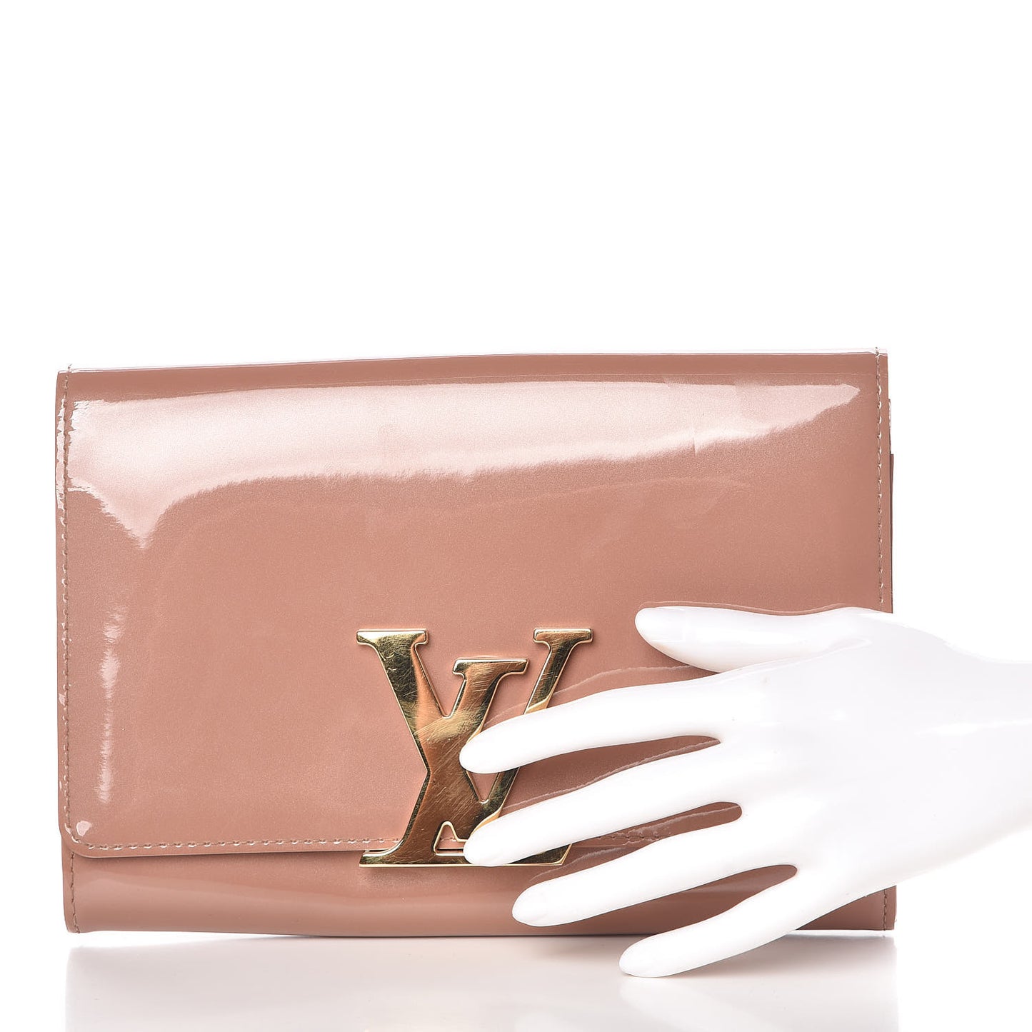 Patent Louise New Sobe Clutch Rose Velours