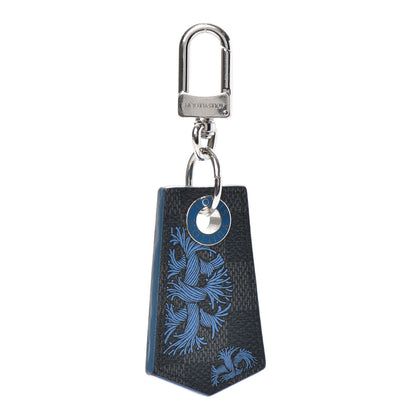 Louis Vuitton Damier Graphite Rope Enchappe Key Holder Blue 1 of 3