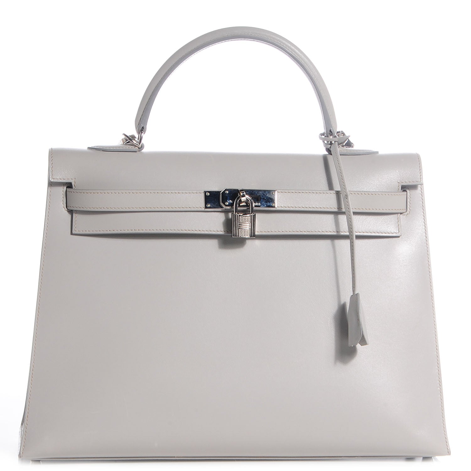 Hermes Box Kelly Sellier 35 Gris Pale 1 of 26