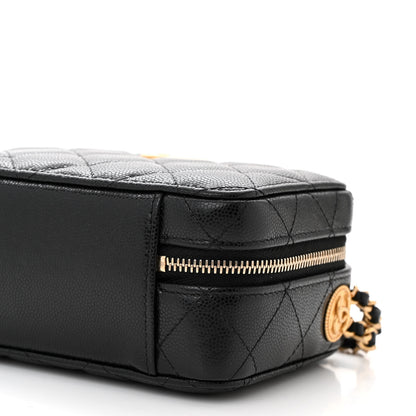 Chanel Caviar Quilted Twist Your Buttons Clutch With Chain Black 10 of 11
