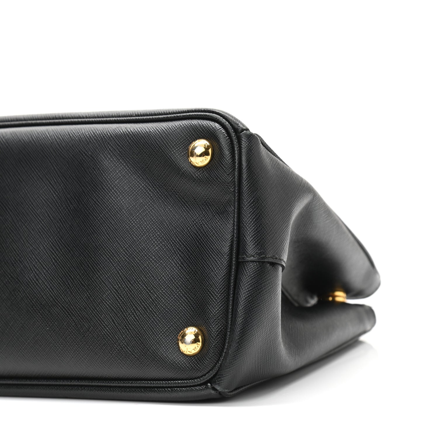 Saffiano Small Galleria Double Zip Tote Black