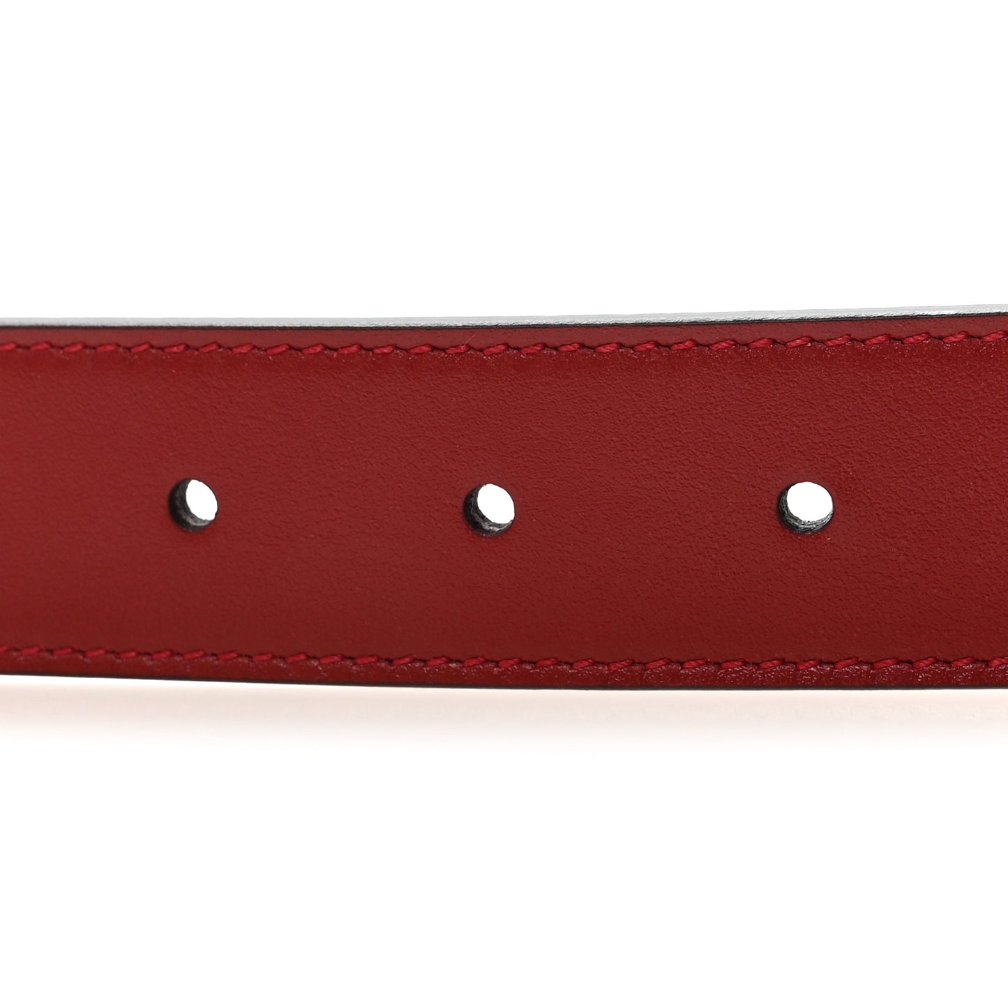 Plutone Calfskin Double G 30mm Belt 80 32 Rosso