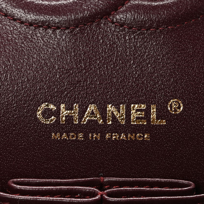 Chanel Lambskin Chevron Quilted Medium Double Flap Black 6 of 10