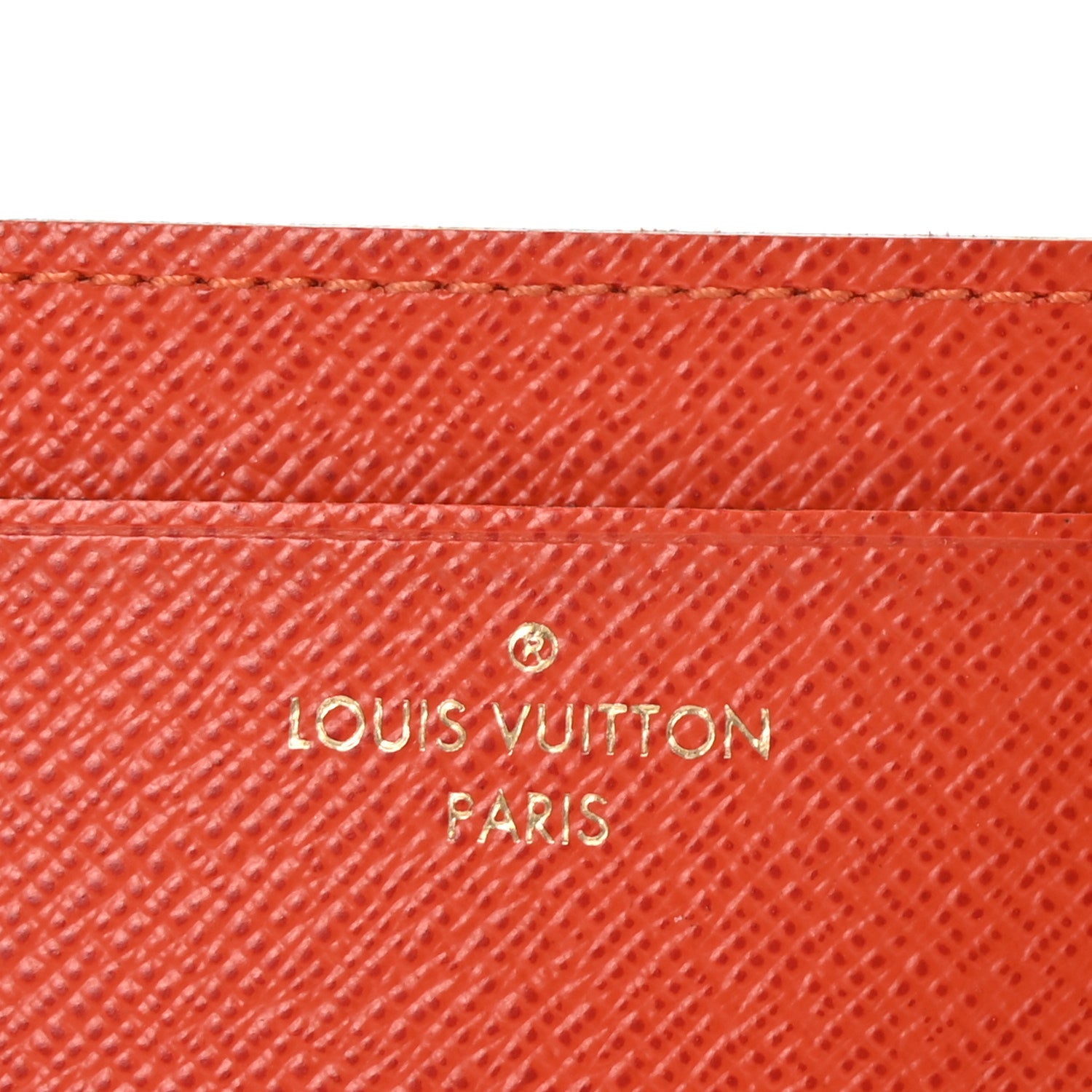Louis Vuitton Calfskin Jeanne Wallet Insert Piment 6 of 6