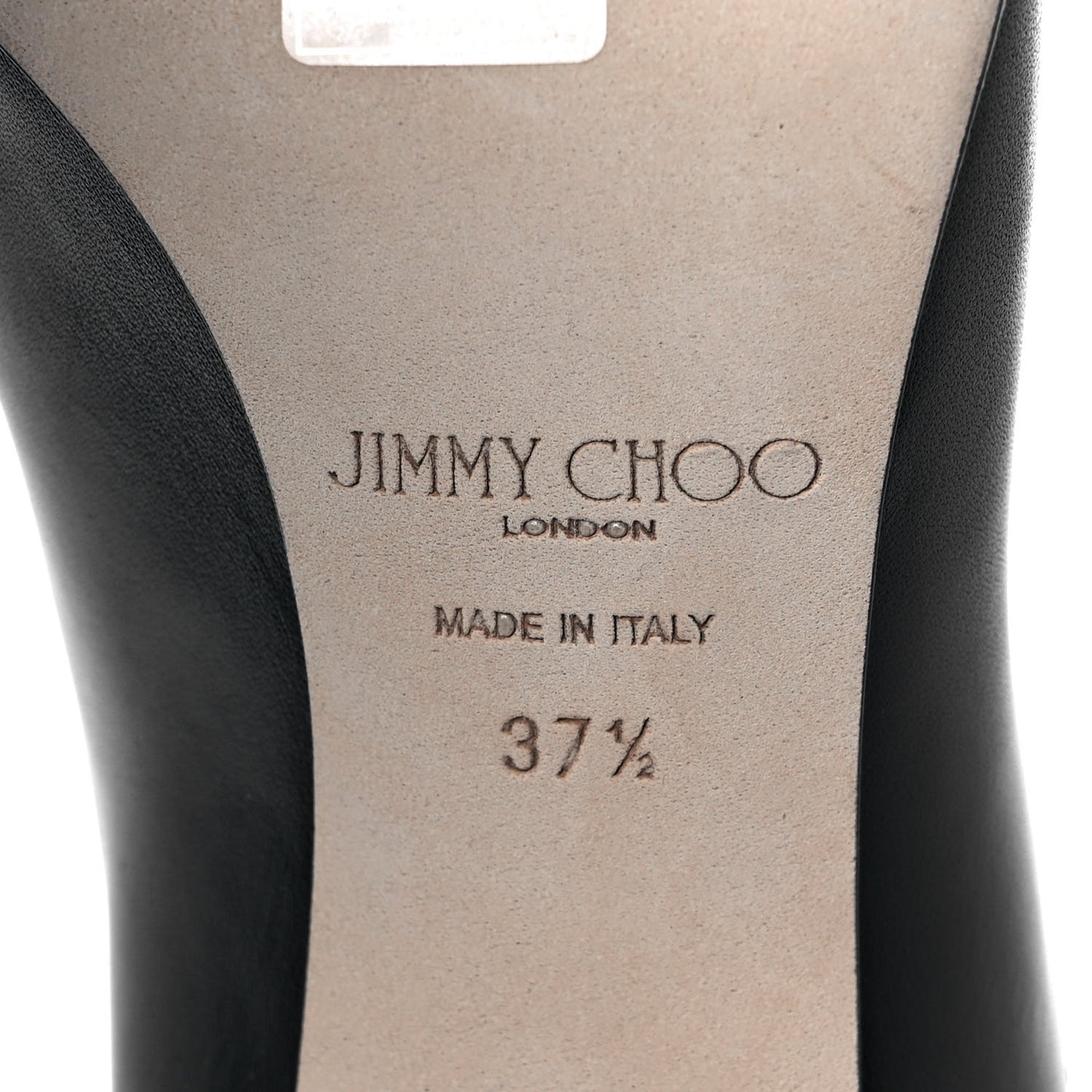 Calfskin Knee High Boots 37.5 Black
