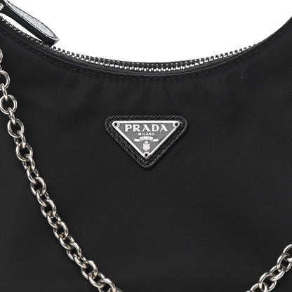 Prada Nylon Re-Edition 2005 Shoulder Bag Black 9 of 9
