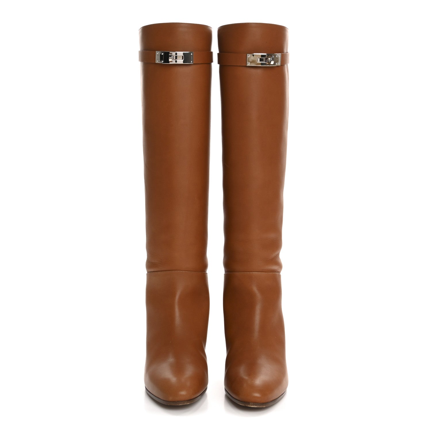 Hermes Heritage Calfskin Story Boots 39 Naturel 2 of 10