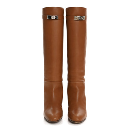 Hermes Heritage Calfskin Story Boots 39 Naturel 2 of 10