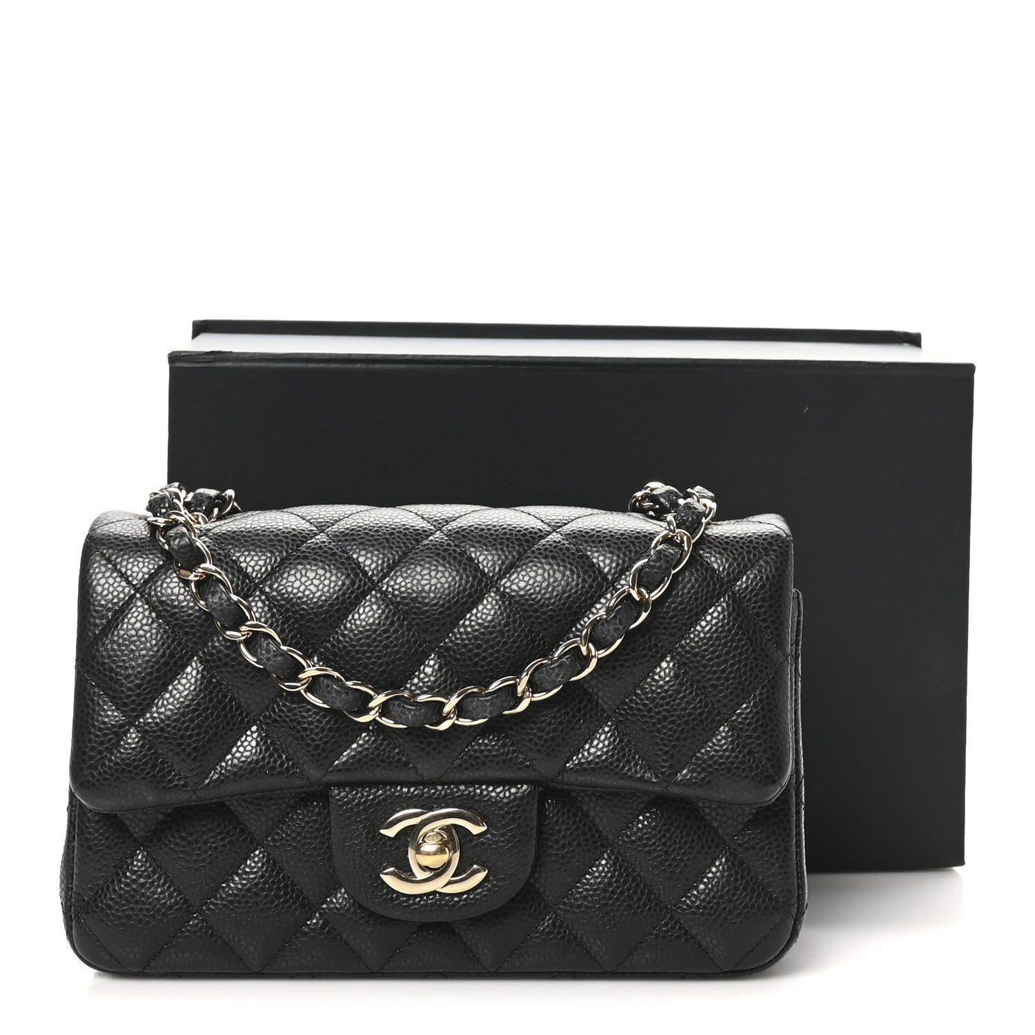 Chanel Caviar Quilted Mini Rectangular Flap Black 11 of 11