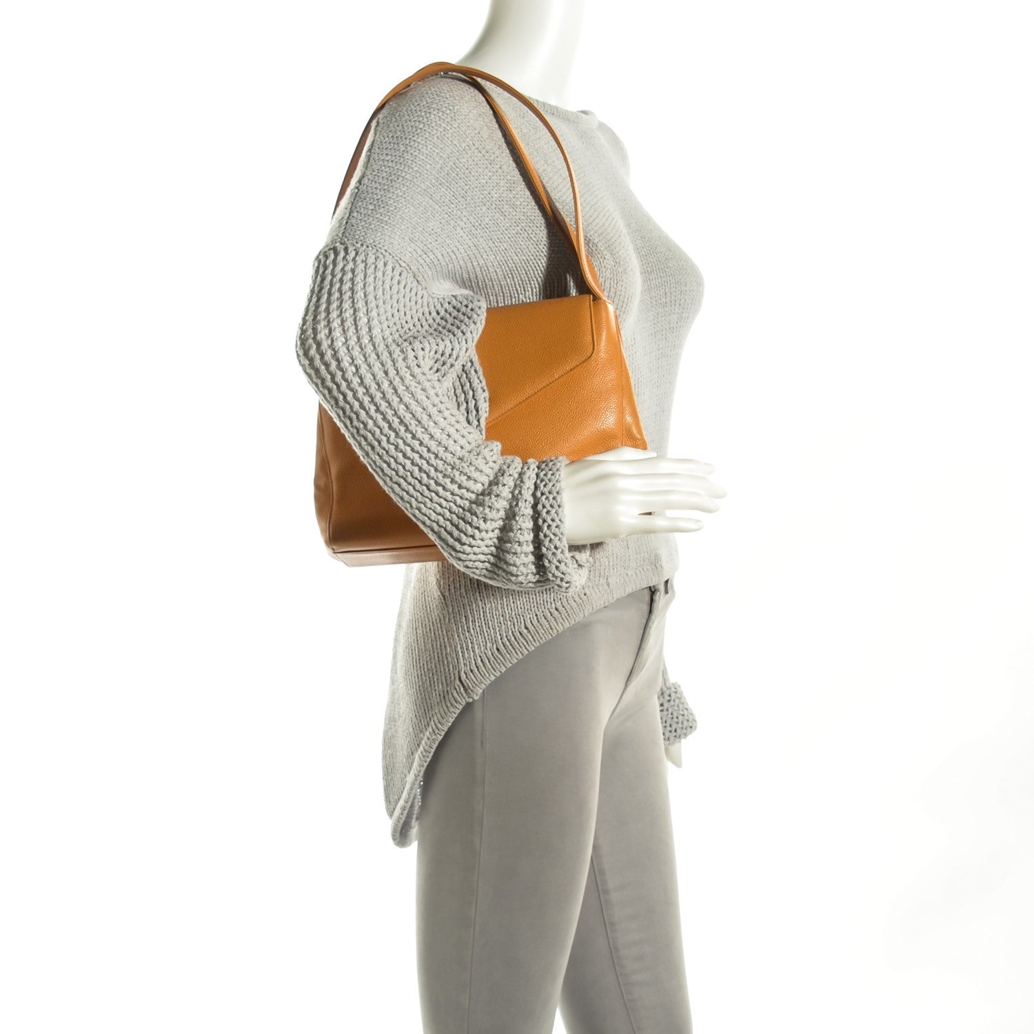 Chanel Caviar Flap Shoulder Bag Orange 2 of 9