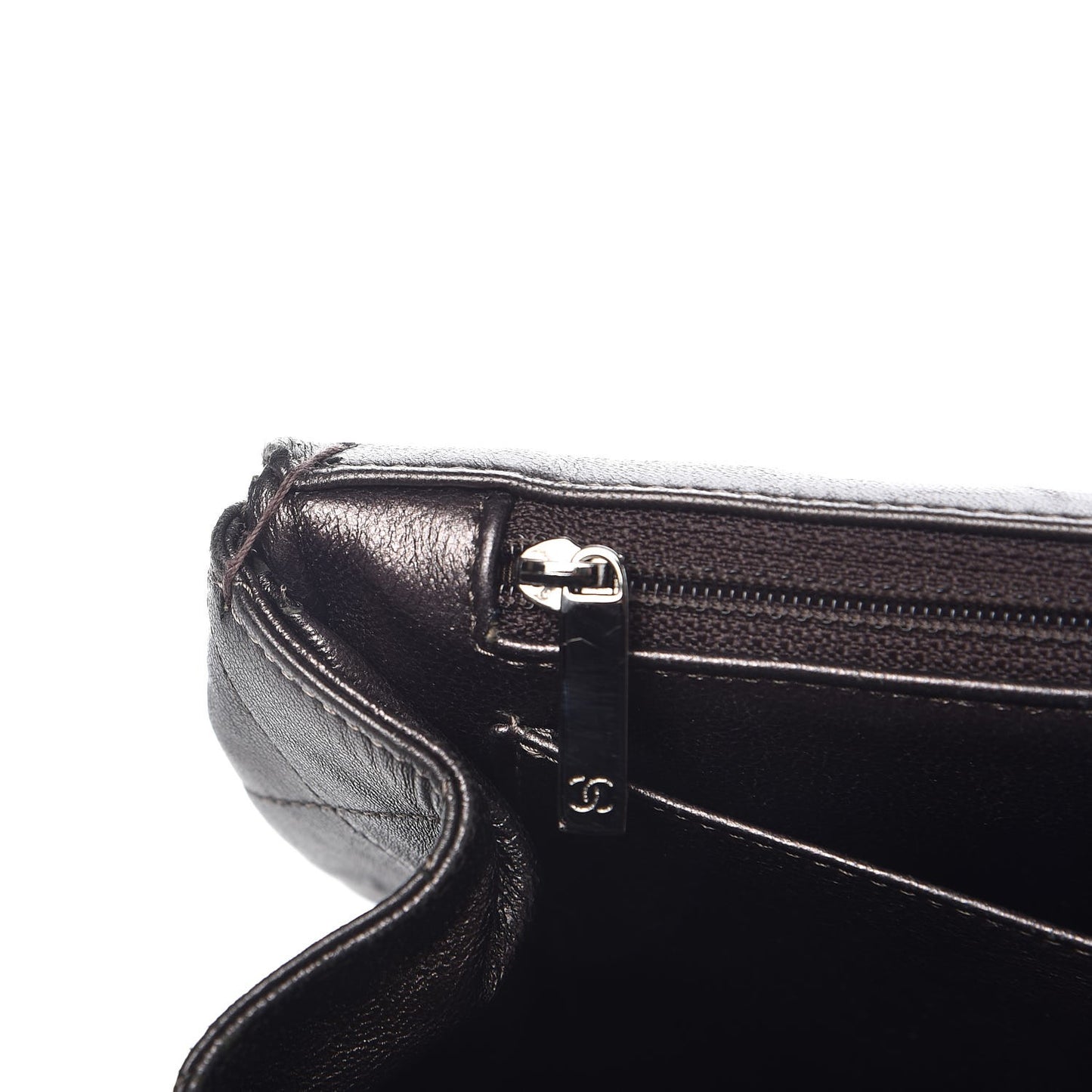 Lambskin Quilted Maxi Single Flap Grey