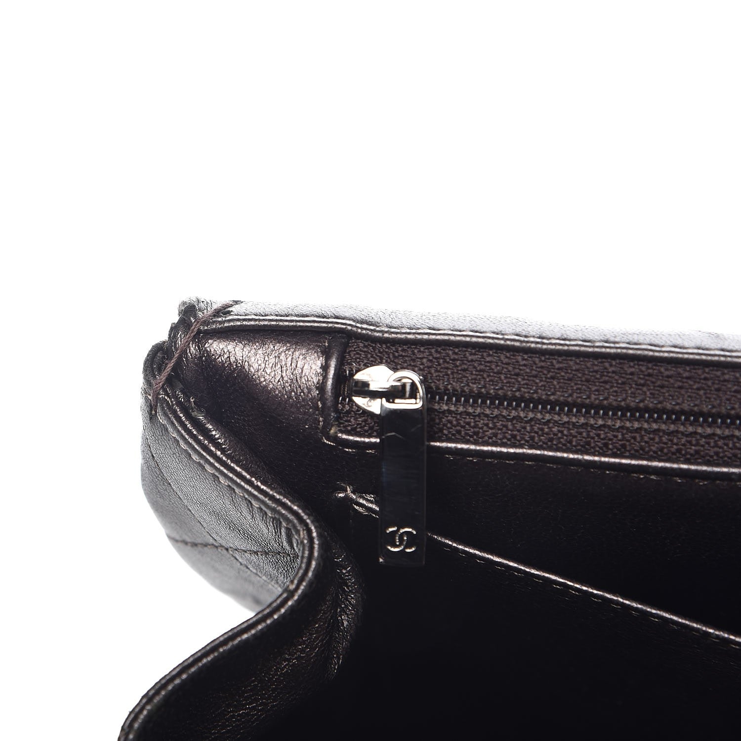 Chanel Lambskin Quilted Maxi Single Flap Grey 11 of 18