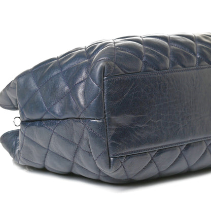 Chanel Lambskin Quilted Tote Navy 9 of 13