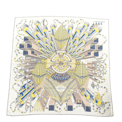 Hermes Cashmere Silk Point D'Orgue Scarf 140 1 of 4