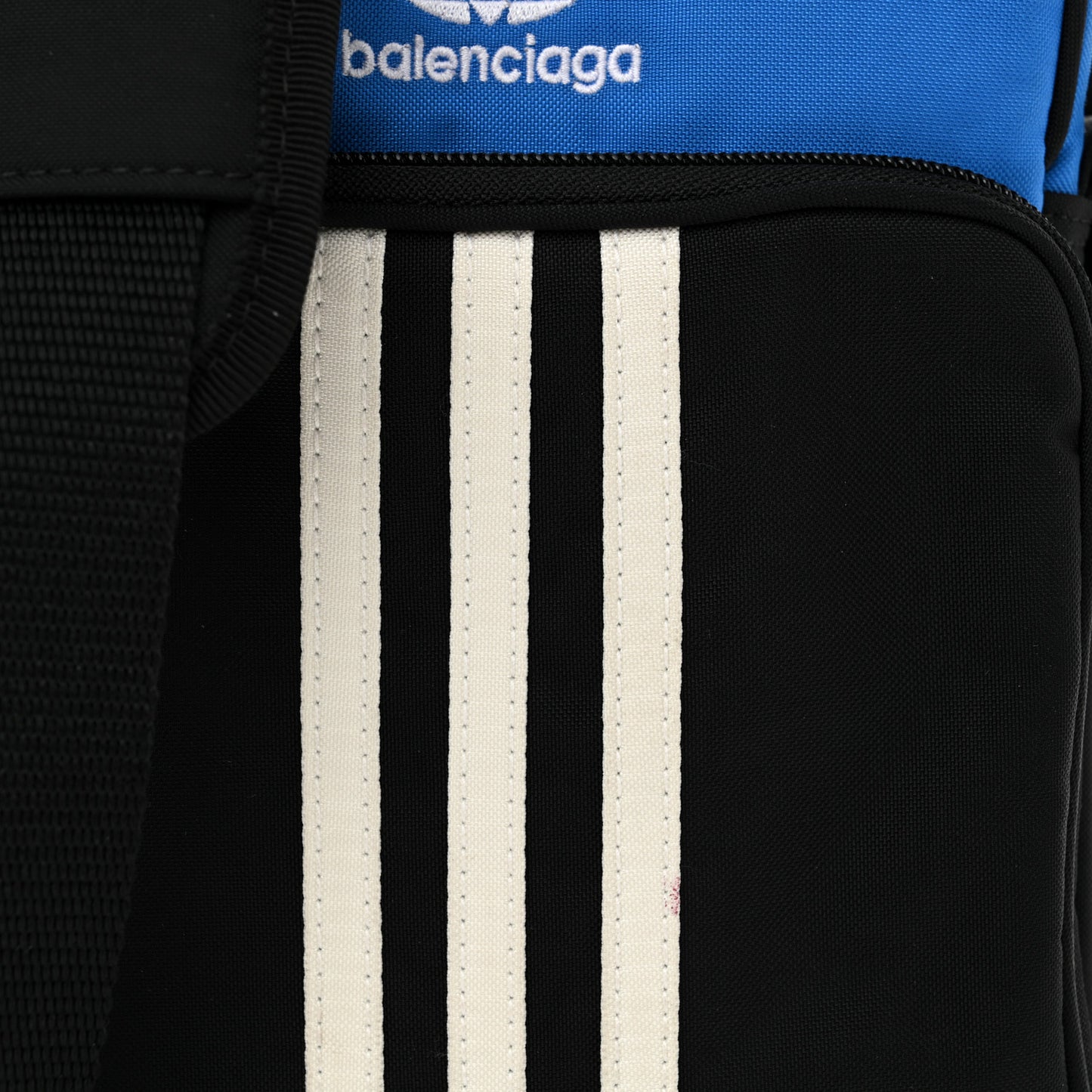 X ADIDAS Nylon Messenger Bag Black Blue